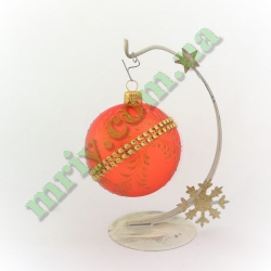 Новорічна іграшка Куля d80 А-227-1 / 5 (1шт.)