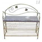 кована підставка для взуття 1.8 чорний/бронза 80см (1шт.) підставки під взуття